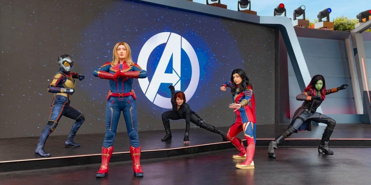 Female Marvel superheroes gather in Tomorrowland