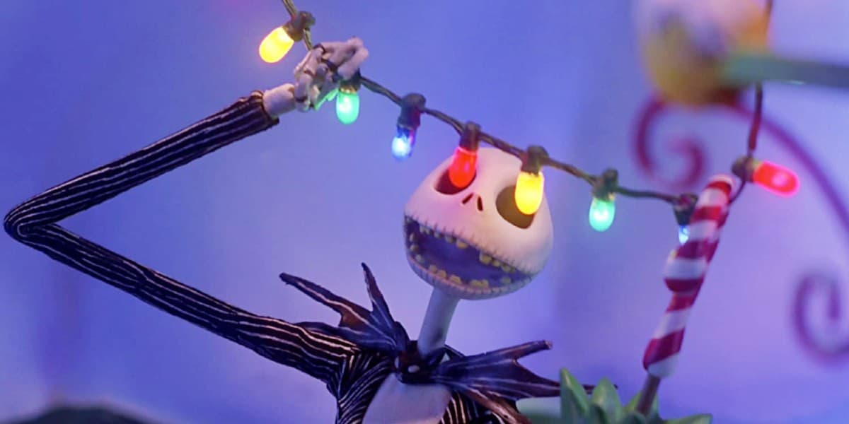 Jack Skellington with lights over his eyes in 'The Nightmare Before Christmas'