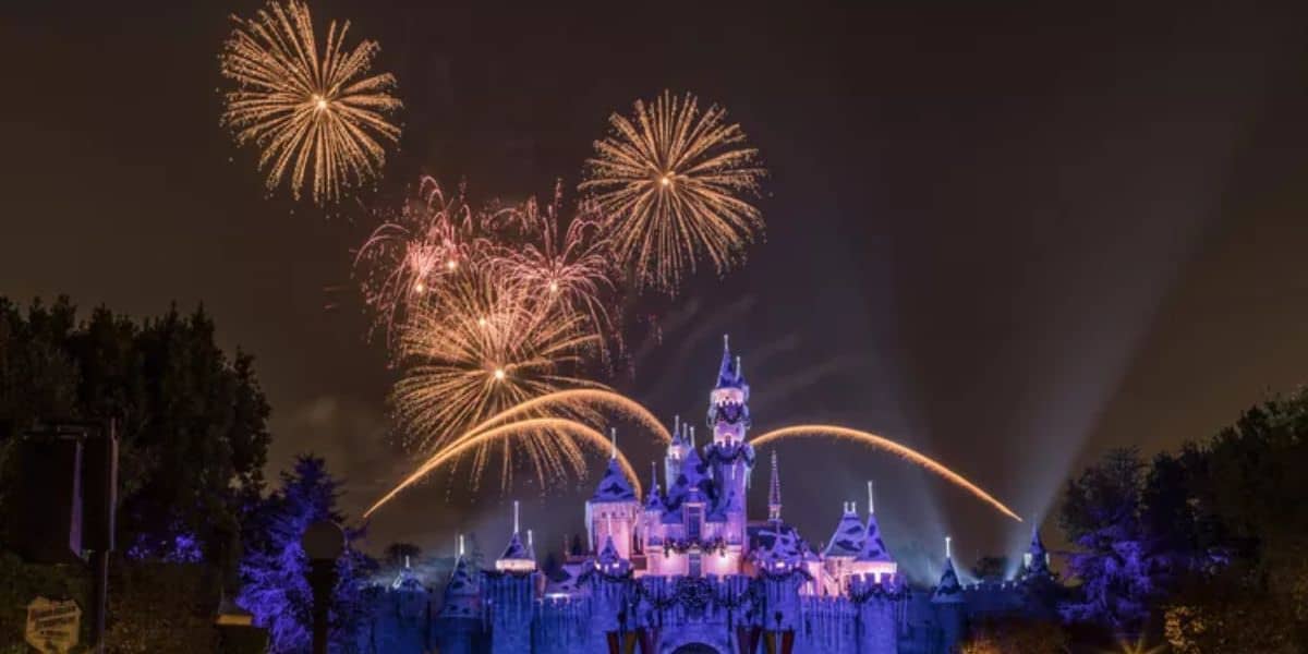 "Believe... In Holiday Magic" fireworks at Disneyland Resort