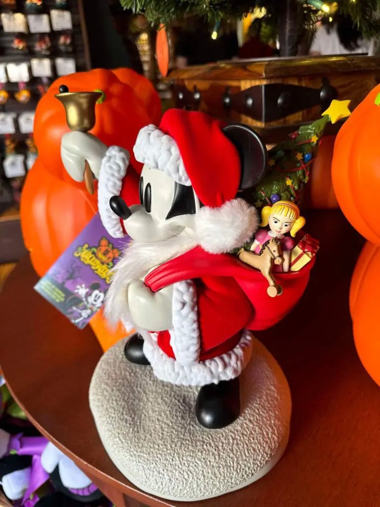 Santa Mickey Mouse Holiday Figure