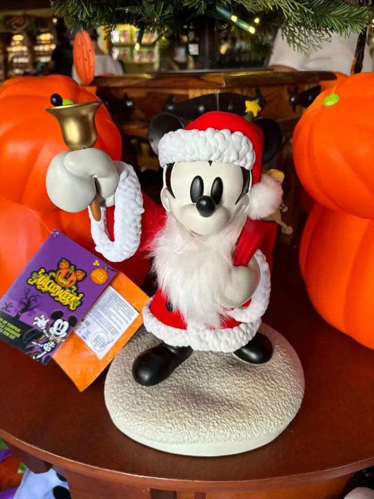 Santa Mickey Mouse Holiday Figure