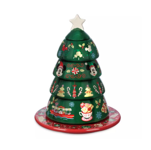 Mickey and Minnie Mouse Christmas Tree Stacking Measuring Cup Set