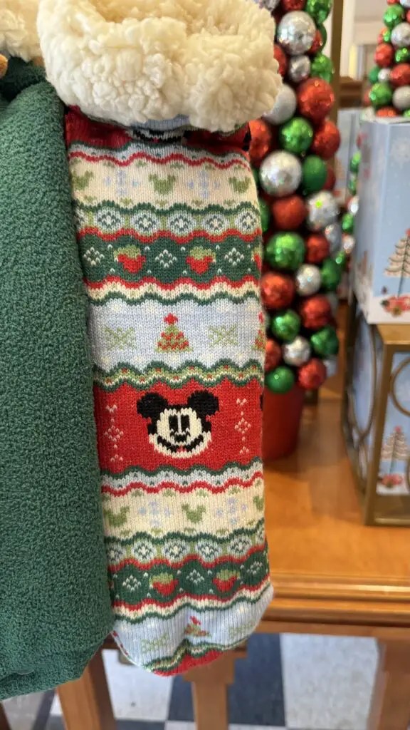 Mickey Mouse Holiday Slipper Sock Set