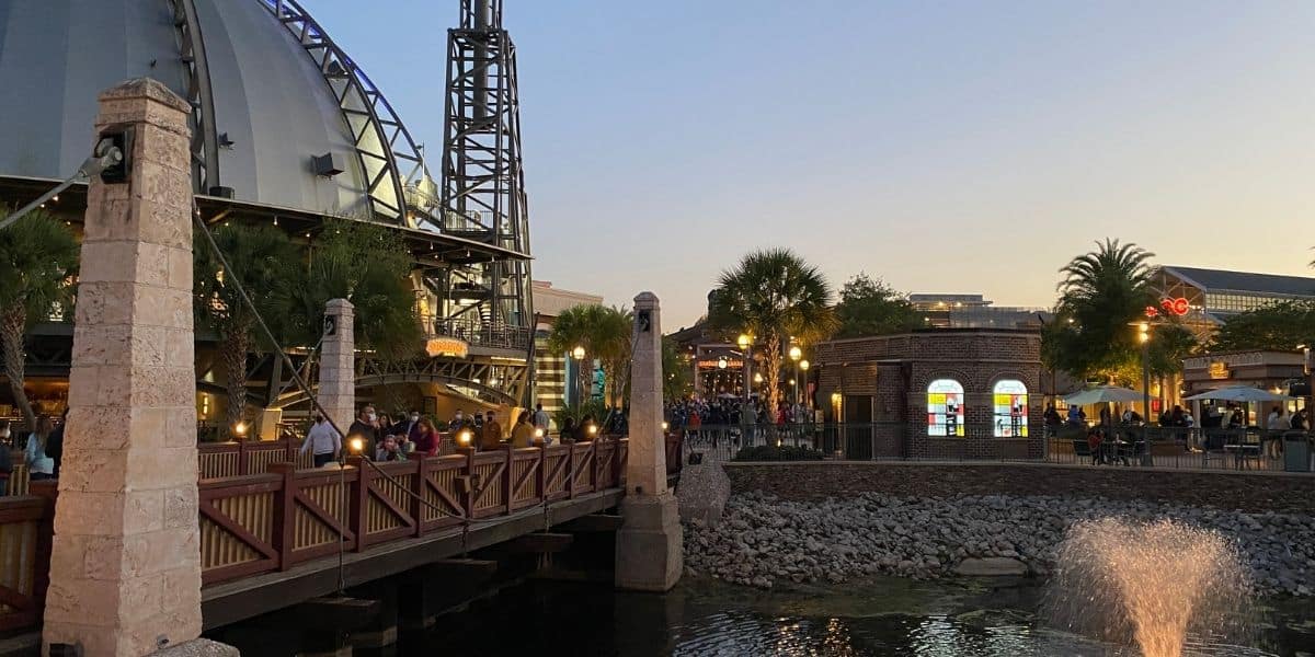 Planet Hollywood's exterior at Disney Springs.