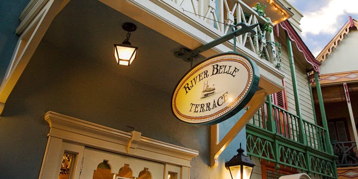 River Belle Terrace sign