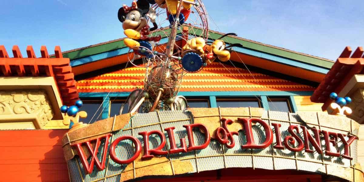 World of Disney sign at Disney Springs in Walt Disney World Resort