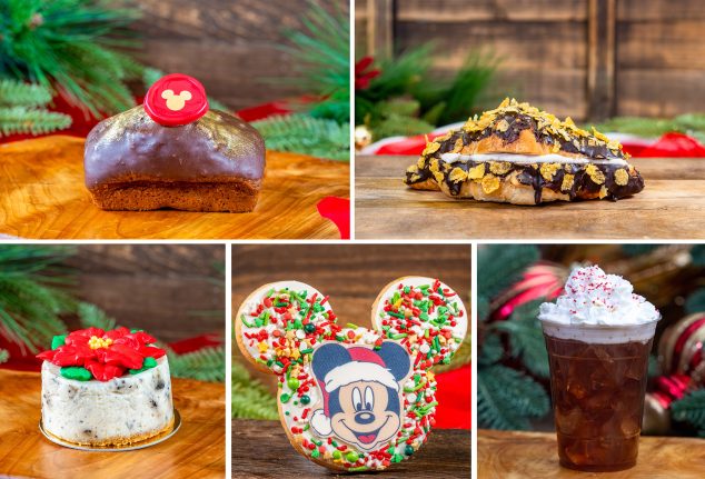 Jolly Holiday Bakery Cafe Collage - Disneyland Resort Holiday Food 2024