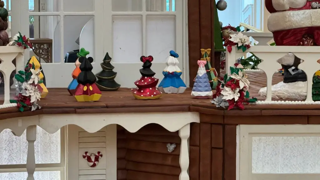 Disney Character Christmas Trees Added to Grand Floridian Gingerbread House 3