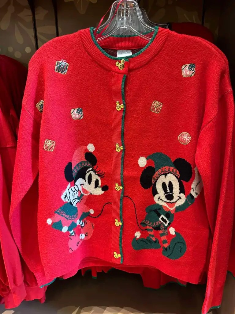 Mickey and Minnie Mouse Holiday Cardigan