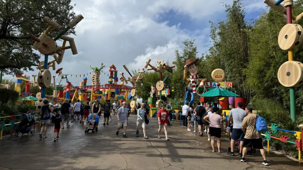 Toy Story Land Decorated for the Holidays 2024 2