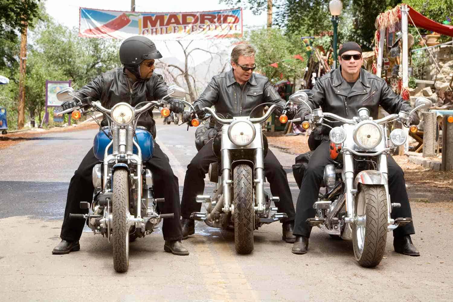 Martin Lawrence, Tim Allen, and John Travolta in Wild Hogs