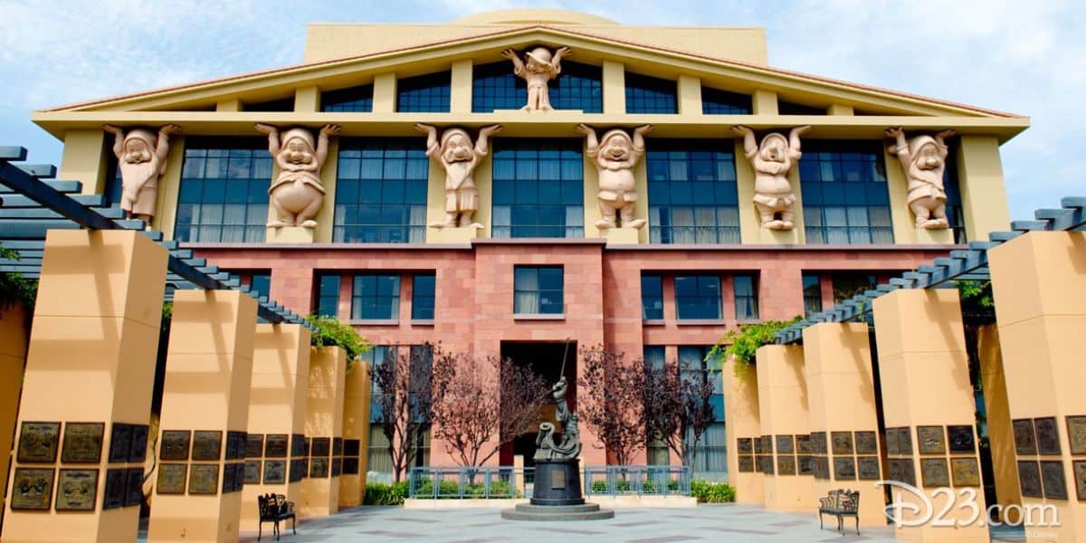 Exterior of The Walt Disney Company office building.