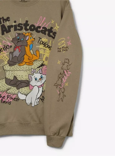 The Aristocats Kittens Doodle Crewneck