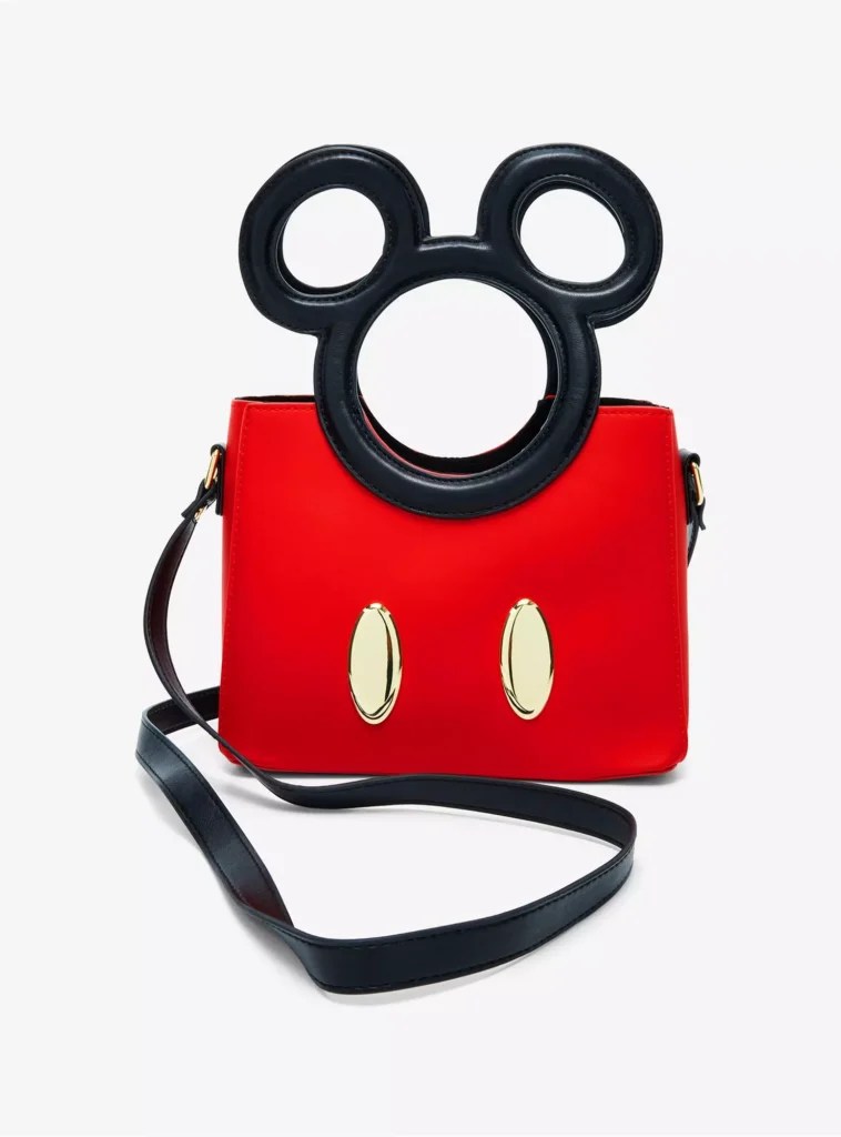 Mickey Mouse Silhouette Handle Crossbody Bag