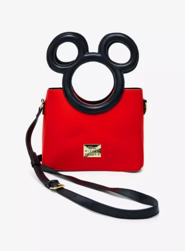 Mickey Mouse Silhouette Handle Crossbody Bag