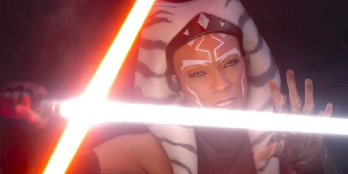 Ahsoka dueling Baylan Skoll