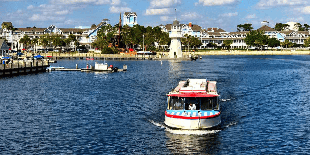 Friendship boat in front of Beach Club Resort