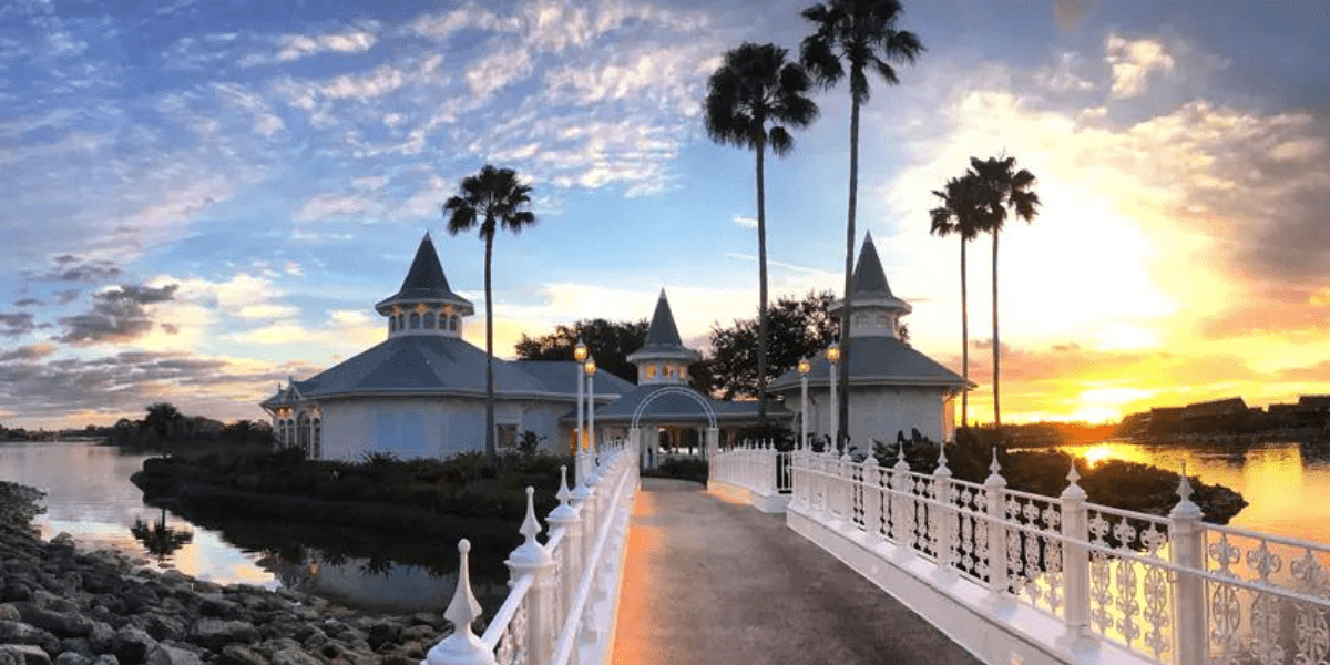 Disney wedding pavilion exterior at Disney's Grand Floridian