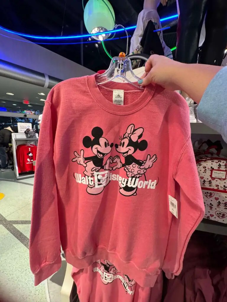 Valentine's Day Mickey and Minnie Crewneck Sweatshirt