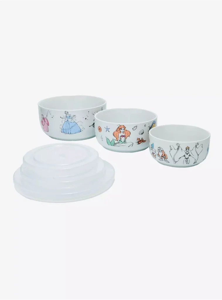 Disney Princess Ceramic Bowl Set