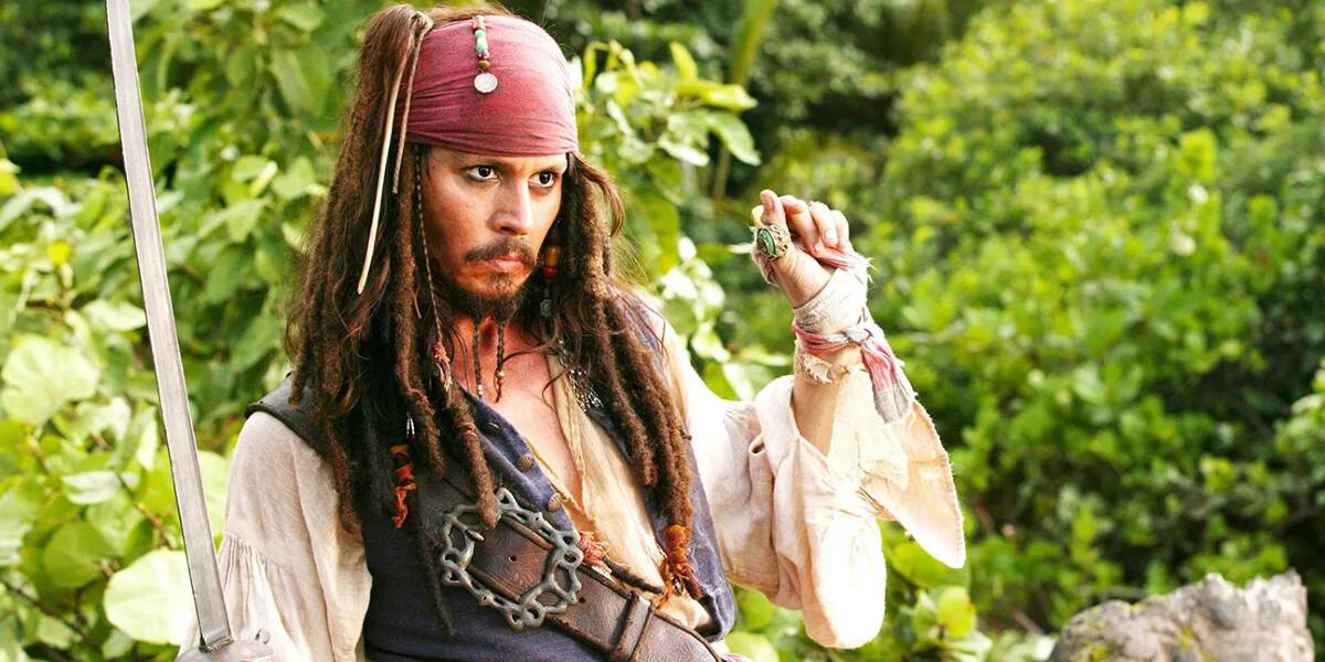 Johnny Depp in Pirates of the Caribbean