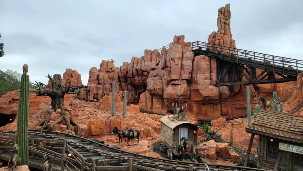 Large Piece of Track Removed on Big Thunder Mountain Railroad as Refurb Underway 2