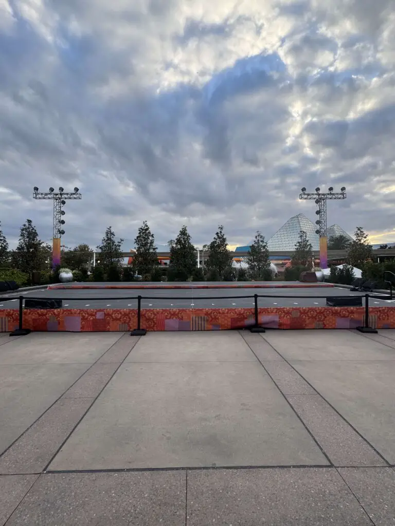 New Stage Area Errected Near Communicore Hall in EPCOT 1