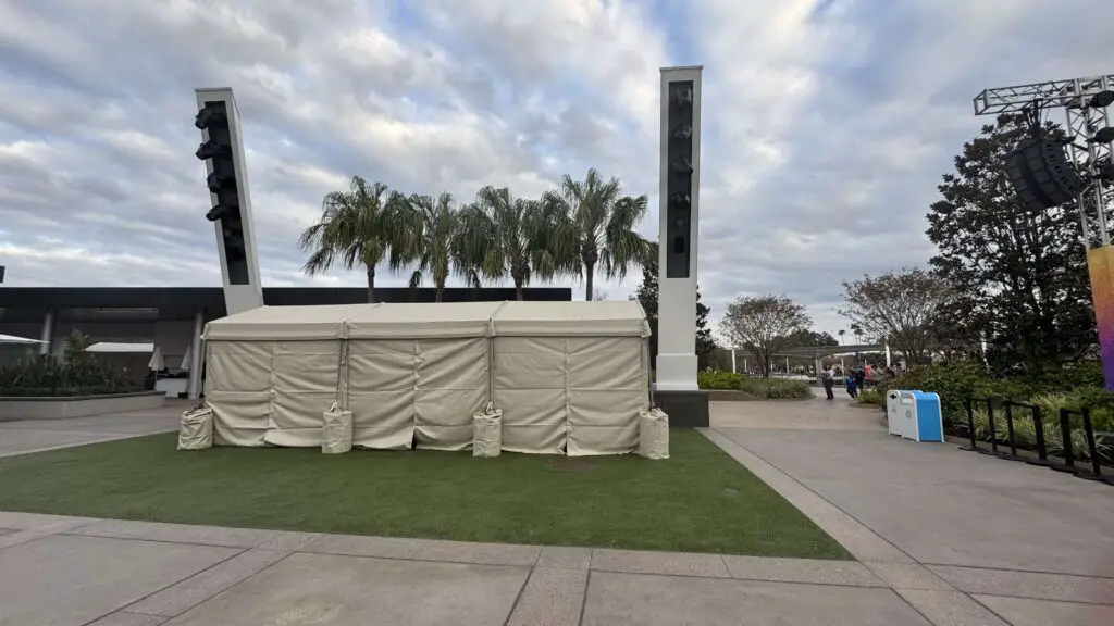 New Stage Area Errected Near Communicore Hall in EPCOT 3