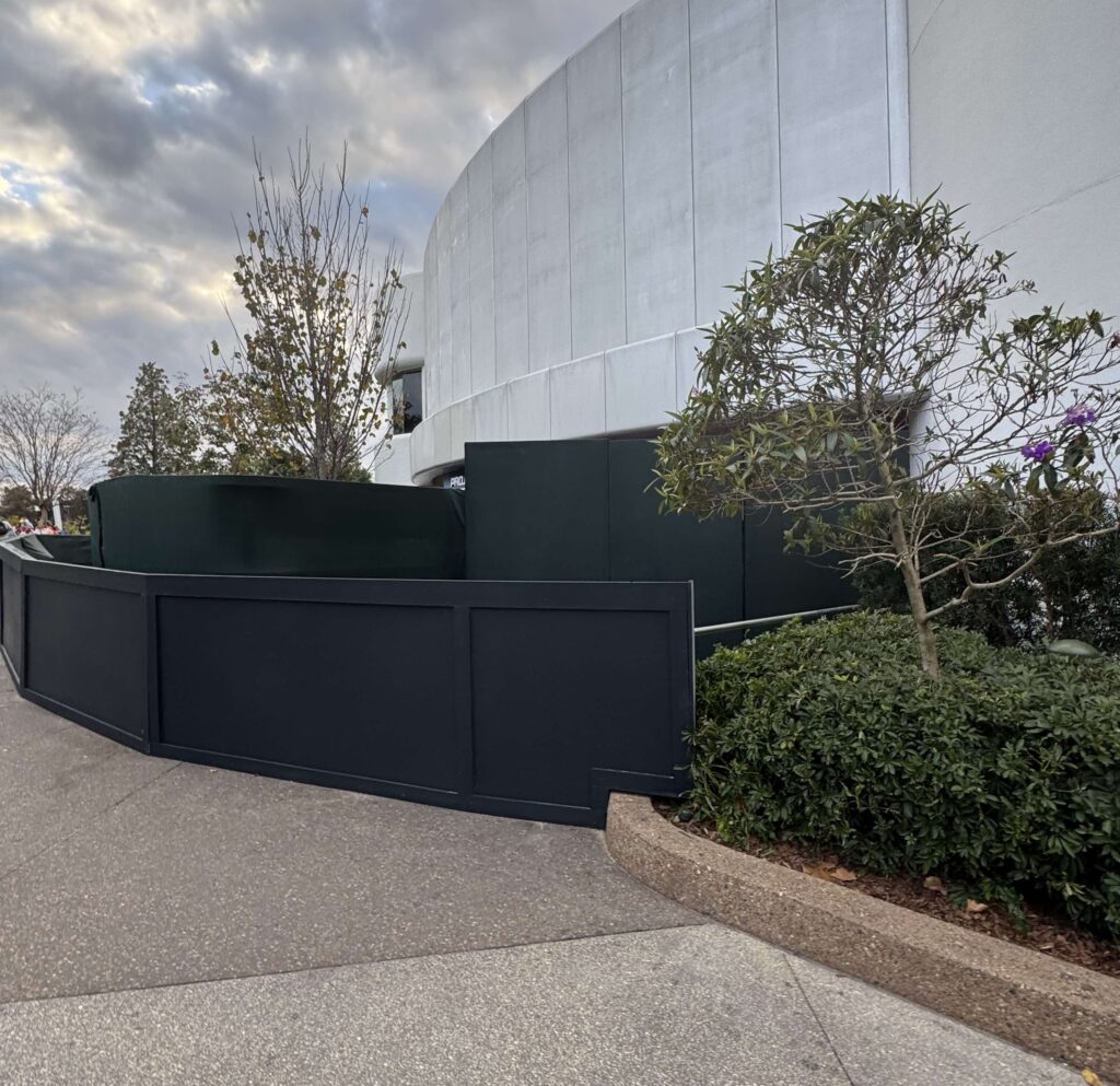 Walls Up at New Spaceship Earth Lounge Construction 2