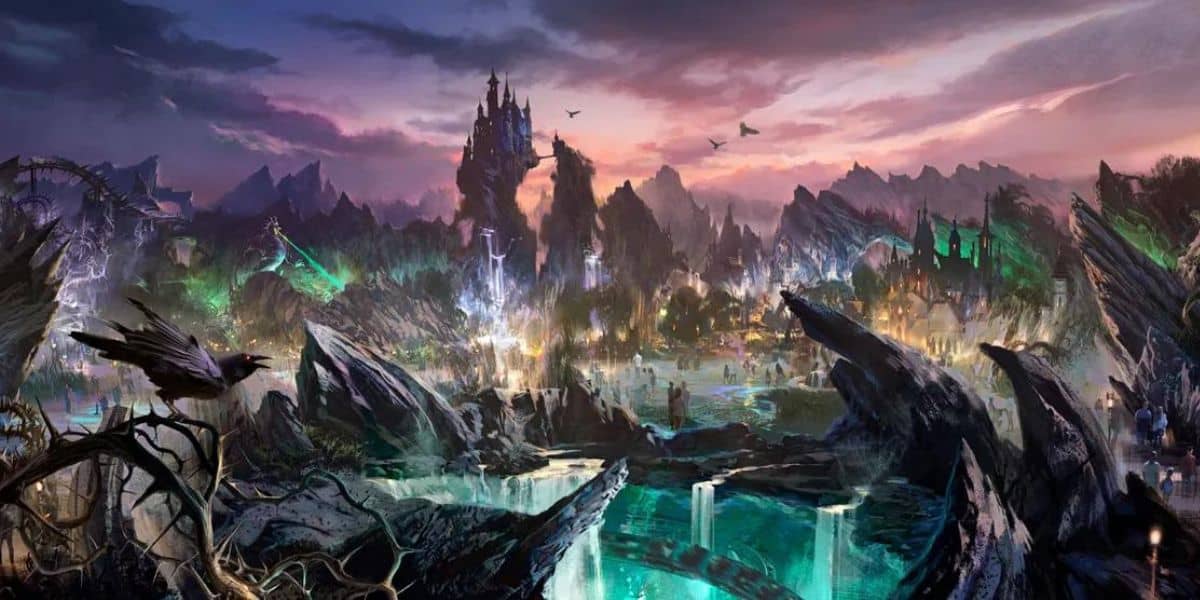 The first image Disney shared of the new Villains Land coming to the Magic Kingdom