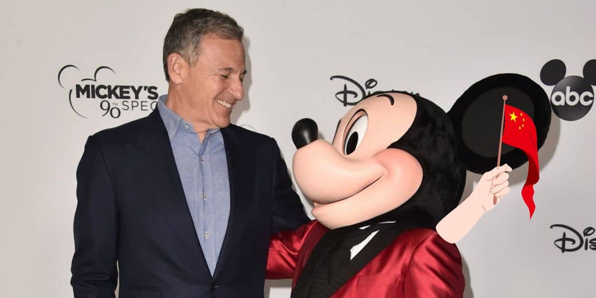 Bob Iger with Mickey Mouse