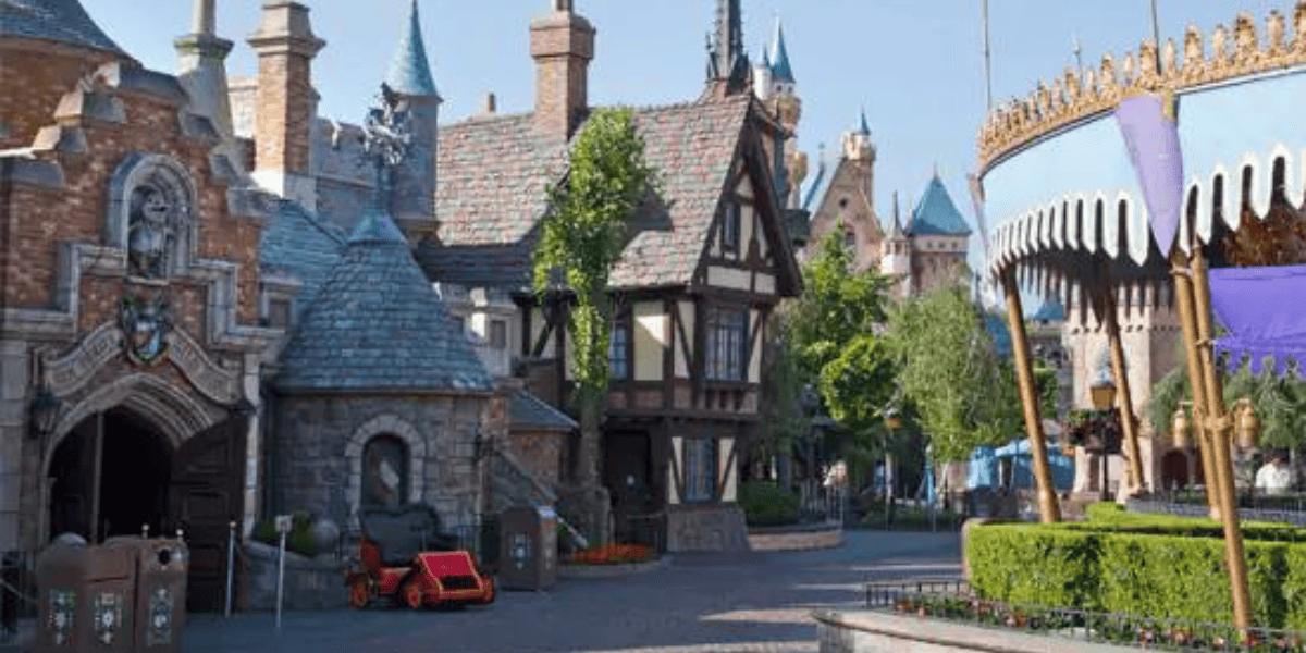 Mr. Toad's Wild Ride and King Arthur Carousel at Disneyland Park in the Fantasyland Area