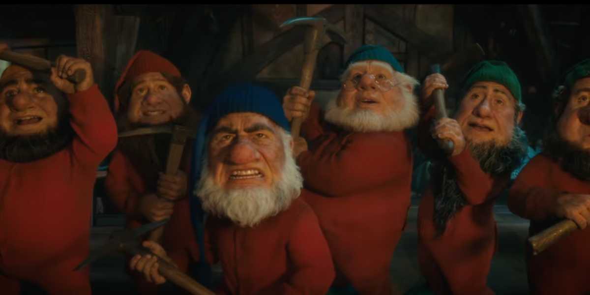 The CGI dwarfs from 'Disney's Snow White'