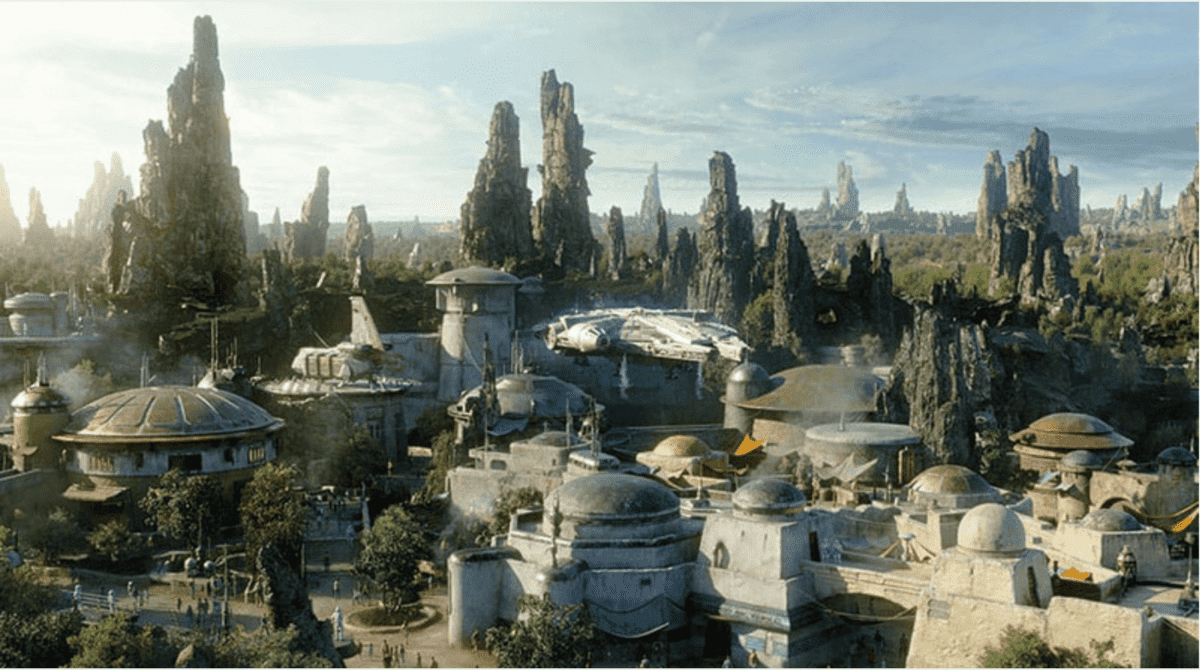 star wars galaxy's edge batuu at Disney World.