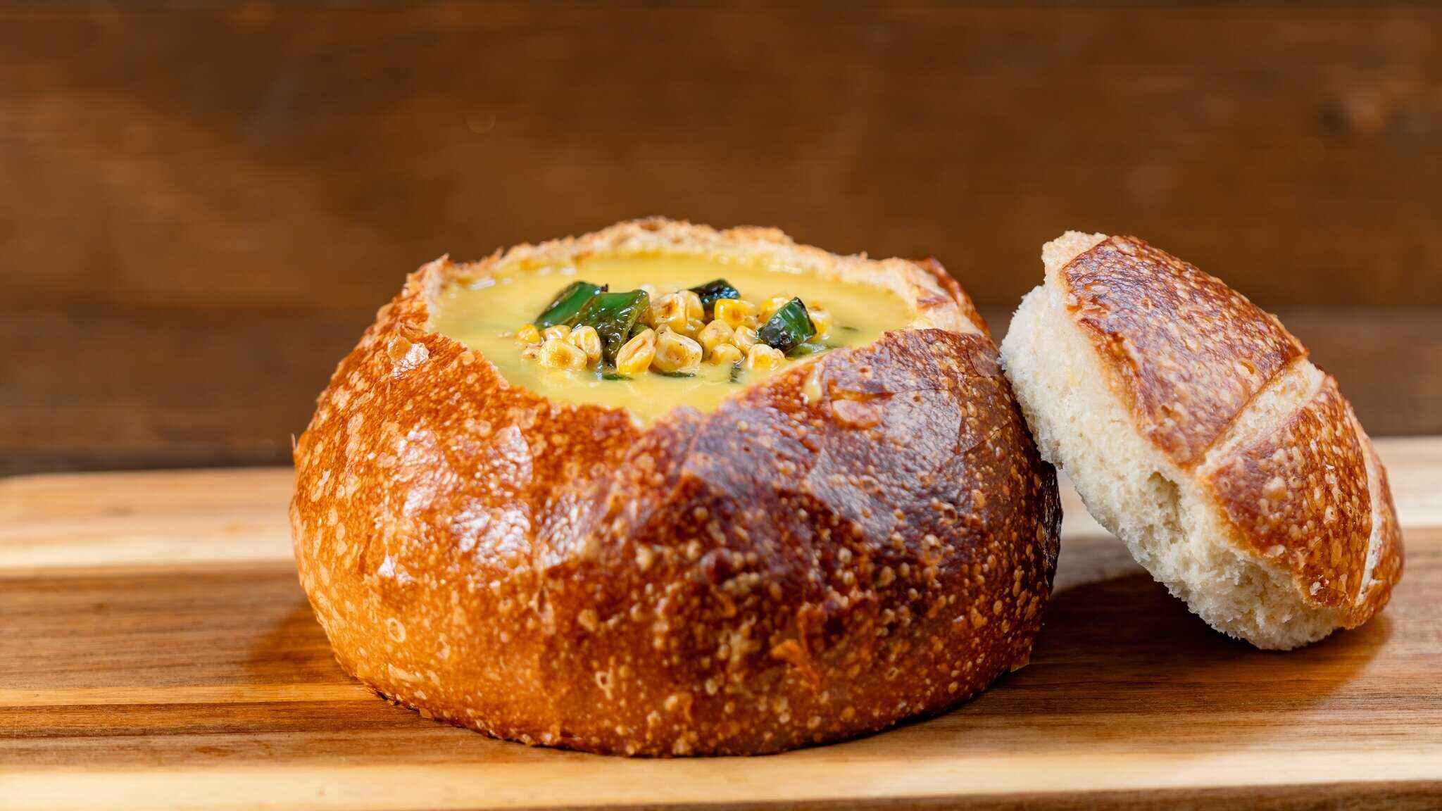 Corn Soup in a Bread Bowl From Harbour Galley Disneyland