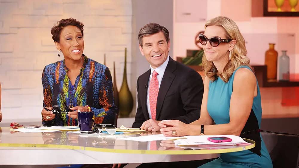Robin Roberts, George Stephanopoulos, and Lara Spencer on Good Morning America