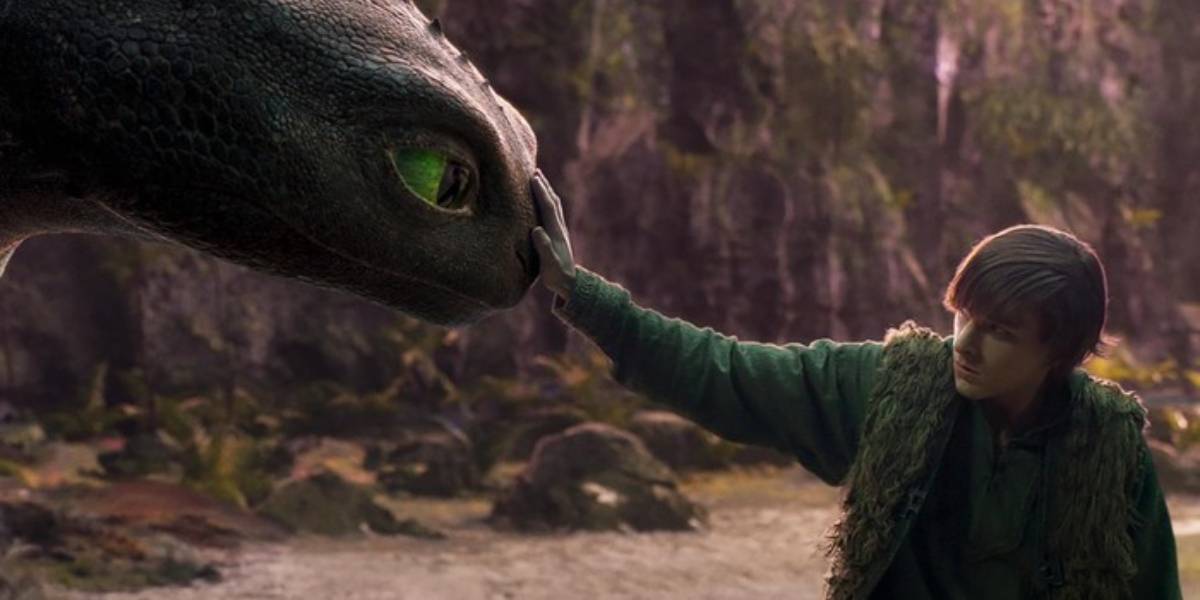 Hiccup and Toothless in the How to Train Your Dragon remake