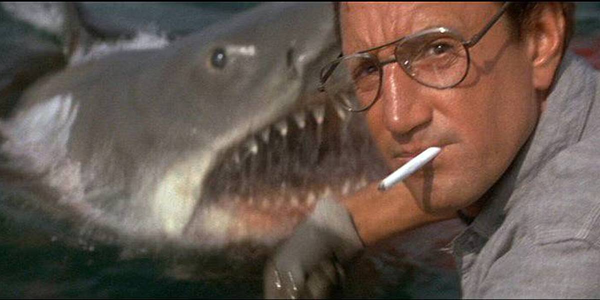 Jaws featuring a shark