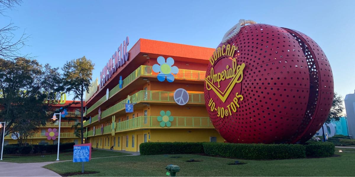 Exterior of room at Pop Century
