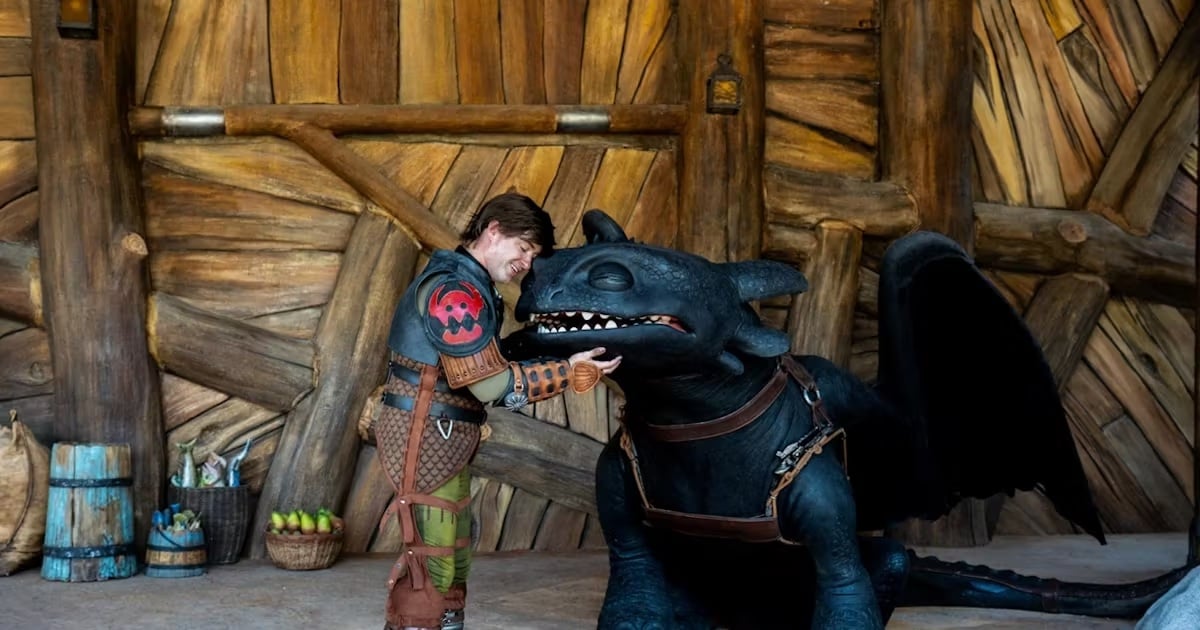 Toothless Meet and Greet Isle of Berk Epic Universe