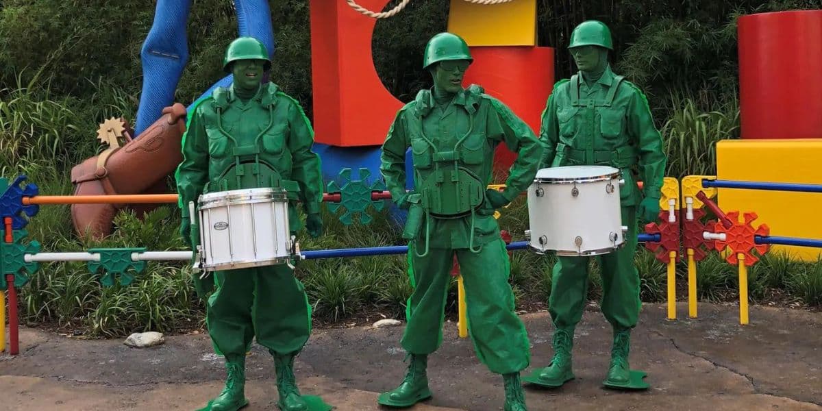 'Toy Story's Green Army Men at Disneyland California Adventure