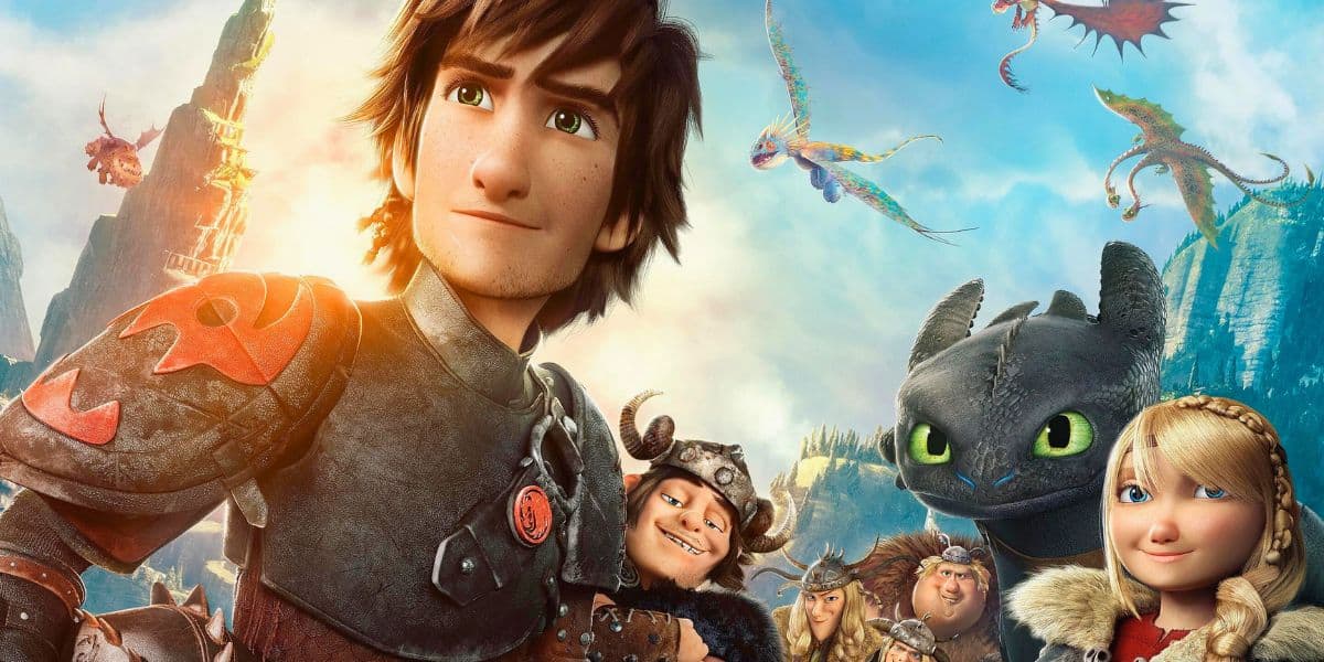 Hiccup and the rest of the characters from How To Train Your Dragon film franchise