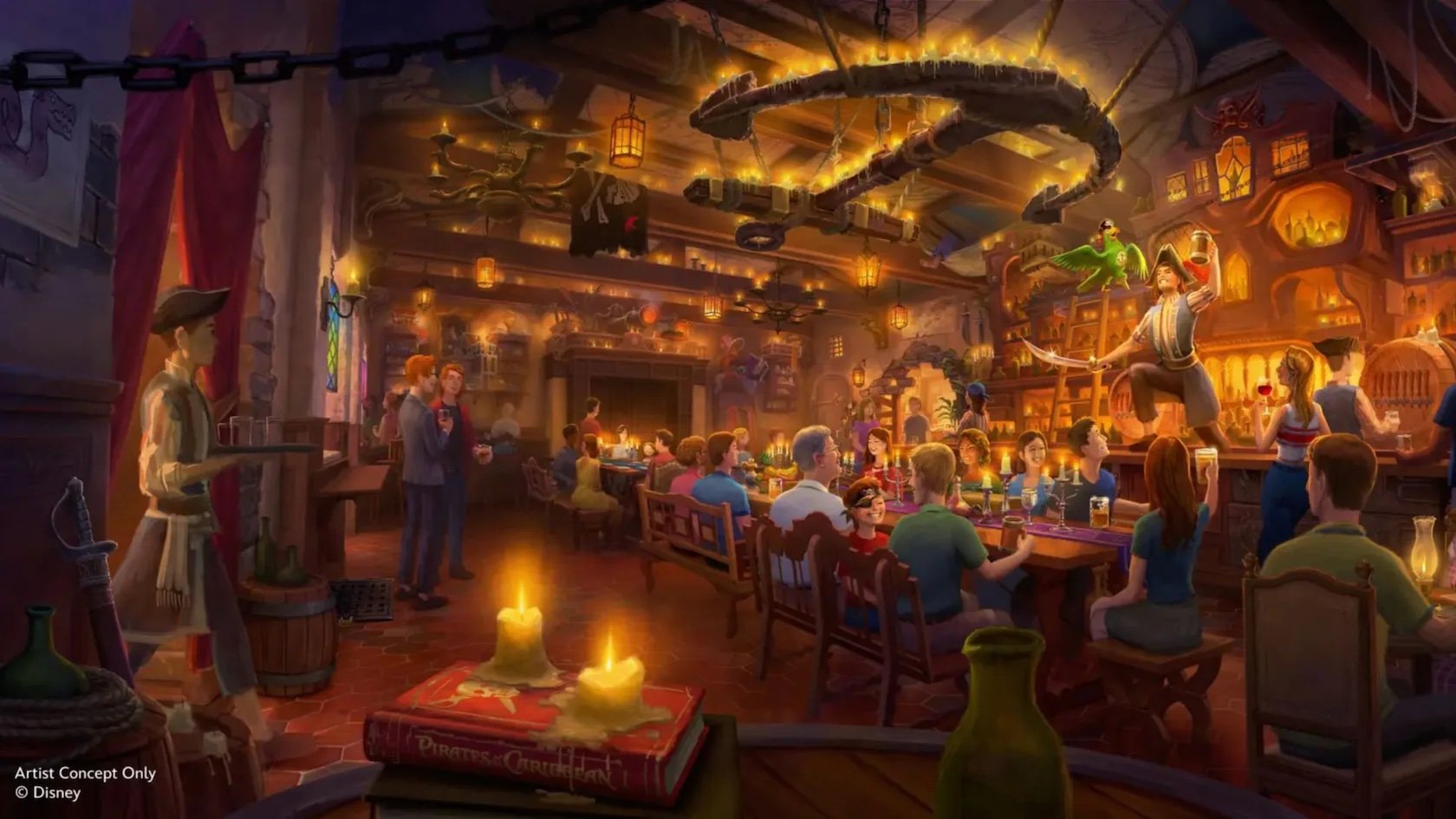 Beak and Barrel Tavern at the Magic Kingdom