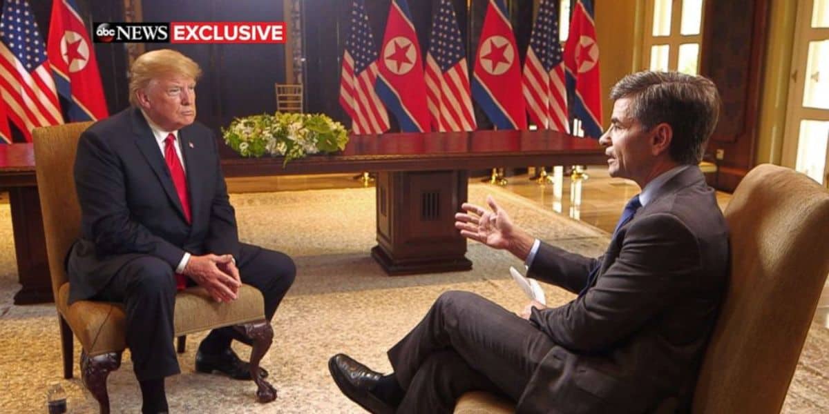 George Stephanopoulos interviews Donald Trump