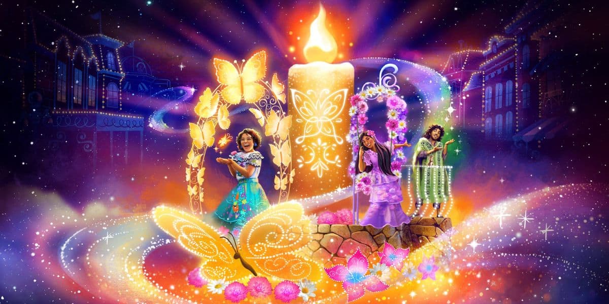 'Encanto' characters in concept art for the Disney Starlight parade at Walt Disney World Resort.