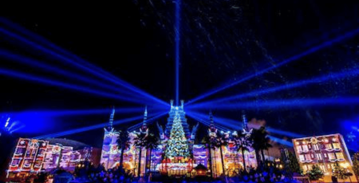 The Chinese Theater at Disney's Hollywood Studios during Jollywood Nights, an all-new seasonal event at the park