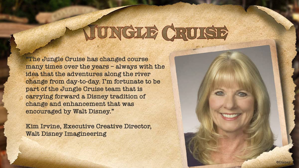 Kim Irvine Imagineer Jungle Cruise