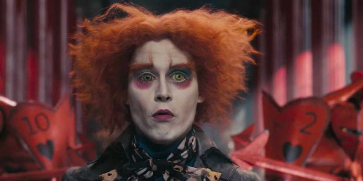 Johnny Depp as the Mad Hatter