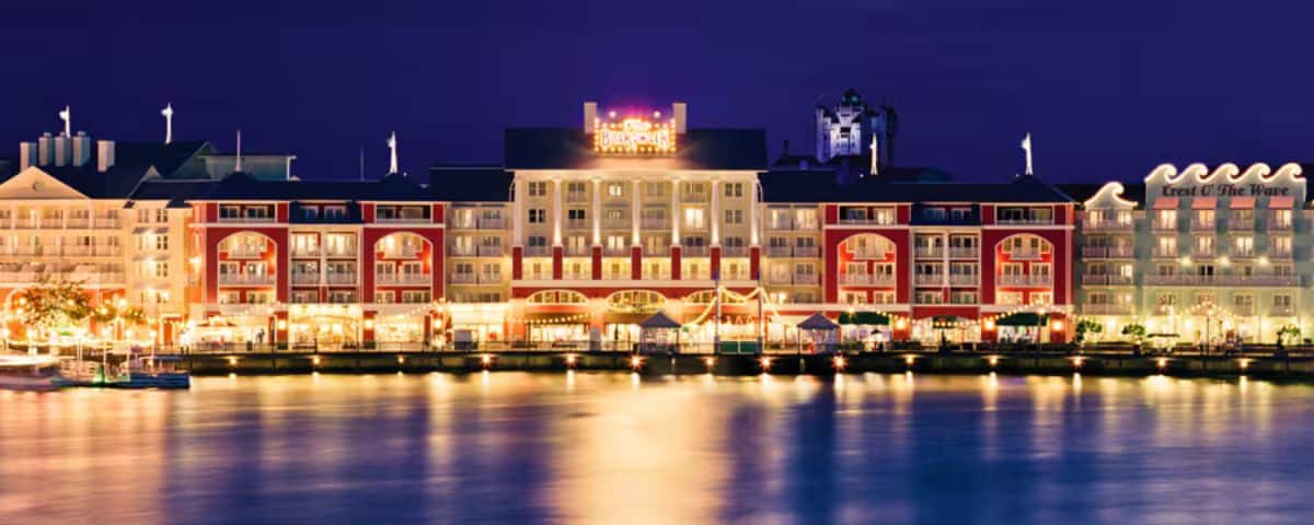 Walt Disney World Resort's BoardWalk at night