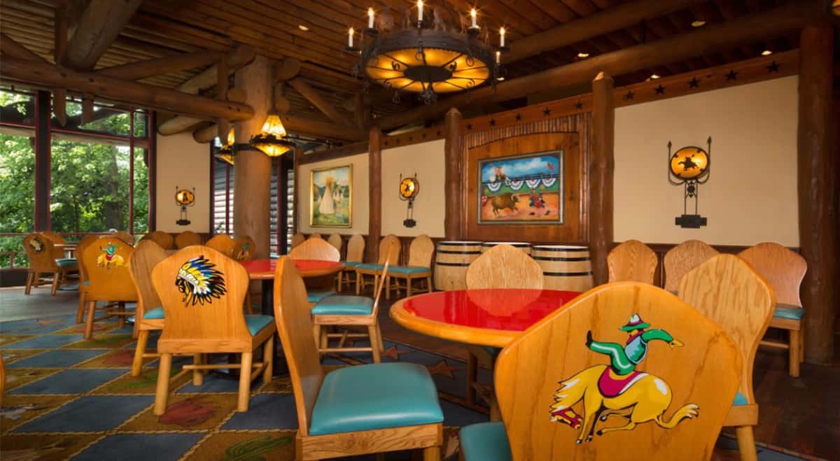 A dining room table